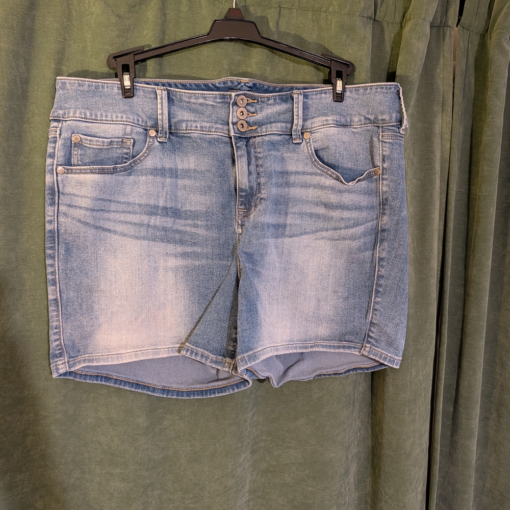 Torrid Light Blue Jean Shorts